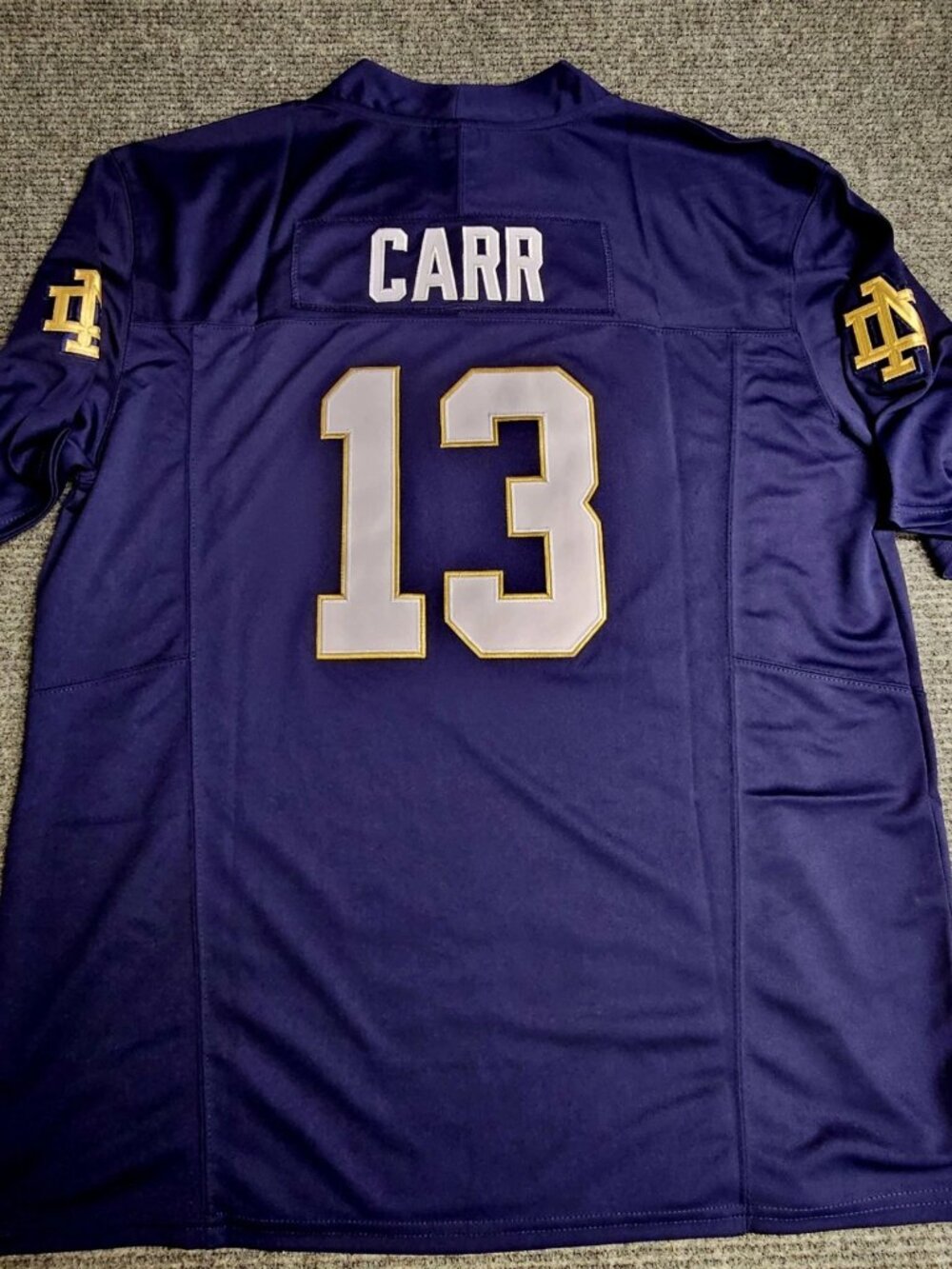 CJ Carr Vapor Stitched Navy Jersey Vapor